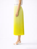 Lemon Stripe Pleated Skirt - Pre Order