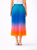 Azure Ombre Pleated Skirt - Pre Order