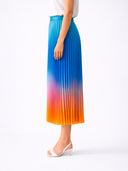 Azure Ombre Pleated Skirt - Pre Order