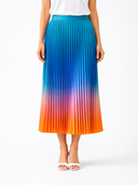 Azure Ombre Pleated Skirt - Pre Order